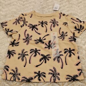 Palm Tree Print Kids Shirt